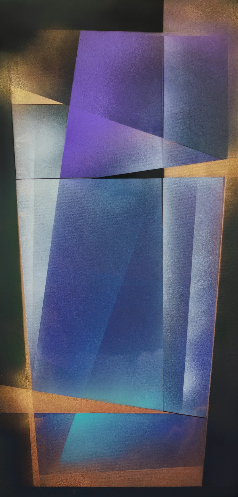Deco Stare, portrait abstract painting by Jorge Engel